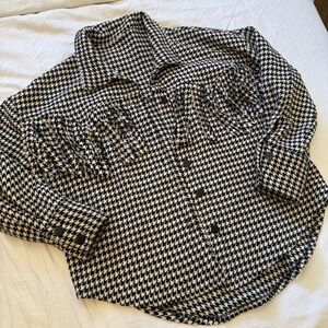 Houndstooth Fringe Jacket